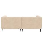 Ecksofa DUNKELD 1,5-Sitzer mit Longchair Bouclé Stoff Bony: Beige - Longchair davorstehend links