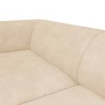 Hoekbank DUNKELD 1,5-zits + chaise long. Bouclé Stof Bony: Beige - Longchair vooraanzicht links