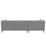 Divano 2,5 posti e chaise longue DUNKELD Divano angolare a 2,5 posti Dunkeld - Tessuto Saia: grigio chiaro - Chaise longue a sinistra - Tessuto Saia: grigio chiaro - Longchair preimpostata a sinistra