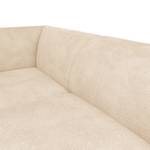 Ecksofa DUNKELD 2,5-Sitzer mit Ottomane Bouclé Stoff Bony: Beige - Ottomane davorstehend links