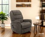 Fauteuil relax Exeter Gris pierre  - Microfibre