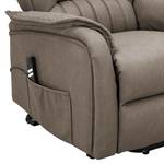 Fauteuil relax Machico Taupe - Microfibre