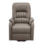 Tv-fauteuil Machico met sta-op-hulp Taupe - microvezel