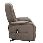 Tv-fauteuil Machico met sta-op-hulp Taupe - microvezel