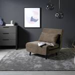 Fauteuil convertible ELANDS Tissu - Velours côtelé Eldrid: Gris - Noir