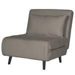 Fauteuil convertible ELANDS Tissu - Tissu teddy Elani: Gris - Noir