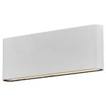 Wandlamp Kinver aluminium/glas - 1 lichtbron - wit - Wit