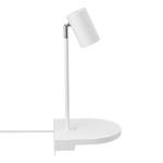 Wandlamp Cody staal - 1 lichtbron - wit - Wit