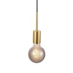 Hanglamp Paco staal - 1 lichtbron - messing - Messing