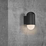 Wandlamp Heka aluminium/glas - 1 lichtbron - zwart - Zwart