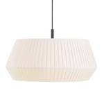 Suspension Dicte I Coton / Acier - 1 ampoule - Blanc - Blanc