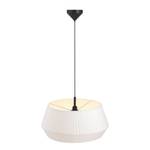 Suspension Dicte I Coton / Acier - 1 ampoule - Blanc - Blanc