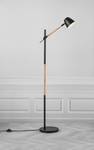 Lampadaire Theo Acier / Bois - 1 ampoule