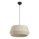 Hanglamp Dicte I katoen/staal - 1 lichtbron - beige - Beige