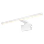 Wandlamp Marlee staal - 1 lichtbron - wit - Wit