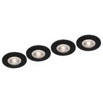 LED-Einbauleuchte Kulana III (4er Set) Nylon - 4-flammig - Schwarz