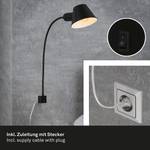 Wandlamp Brello II ijzer - 1 lichtbron - Zwart