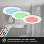 LED-Einbauleuchte Fungo Color (3er Set) Nylon - 3-flammig - Weiß