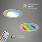 LED-Einbauleuchte Fungo Color (3er Set) Nylon - 3-flammig - Silber