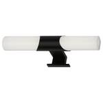 LED-badkamerlamp Klak II acrylglas - 1 lichtbron - Zwart - Breedte: 32 cm