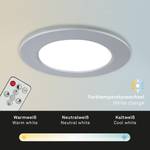 LED-inbouwlamp Fungo (set van 3) nylon - 3 lichtbronnen - Zilver