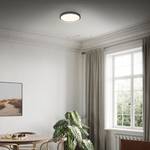 LED-plafondlamp Runa I nylon / ijzer - 1 lichtbron - Zwart