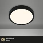 LED-plafondlamp Runa I nylon / ijzer - 1 lichtbron - Zwart