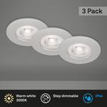 LED-Einbauleuchte Kulana I (3er Set) Nylon - 3-flammig - Silber