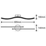 LED-Deckenleuchte Rey II Kunststoff / Eisen - 2-flammig