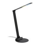 LED-Tischleuchte Haiti Nylon / Eisen - 1-flammig - Schwarz