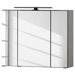 Spiegelschrank Vellau Inklusive Beleuchtung - Grau - Breite: 80 cm