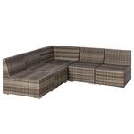 Loungeset Bahrani II (5-delig) polypropeen/polyester - grijs