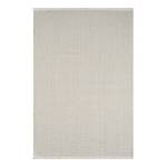 Laagpolig vloerkleed Ava polyester/katoen - Wit - 200 x 290 cm