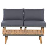 Modulaire loungegroep Capilla 3-delig A massief acaciahout/polyester - grijs/bruin