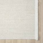 Kurzflorteppich Ava Polyester / Baumwolle - Weiß - 160 x 230 cm