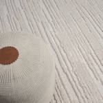 Kurzflorteppich Enya Polyester / Baumwolle - Weiß - 160 x 230 cm