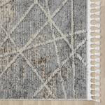 Tappeto a pelo corto Nelia Poliestere / Cotone - Grigio / Beige - 160 x 230 cm