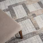 Kurzflorteppich Balania Polyester / Baumwolle - Dunkelgrau / Beige - 140 x 200 cm