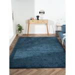 Hoogpolig vloerkleed My Shaggy polypropeen/jute - Donkerblauw - 200 x 290 cm