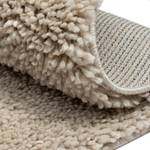 Hoogpolig vloerkleed My Shaggy polypropeen/jute - Beige - 100 x 100 cm