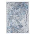 Laagpolig vloerkleed Avery polyester/katoen - Blauwgrijs - 160 x 230 cm
