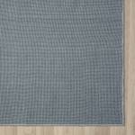 Kurzflorteppich Avery Polyester / Baumwolle - Blaugrau - 160 x 230 cm