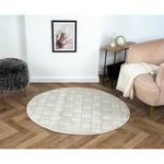 Kurzflorteppich My House Polyester / Baumwolle - Beige - 120 x 120 cm