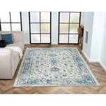 Kurzflorteppich My Heriz Polyester / Baumwolle - Blau / Beige - 200 x 290 cm