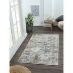 Laagpolig vloerkleed My Heart polyester/katoen - beige/grijs - 80 x 150 cm