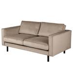 2-Sitzer Sofa FORT DODGE Samt Ravi: Beige - Ohne Schlaffunktion