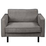 Fauteuil XL FORT DODGE Velours côtelé Poppy: Gris