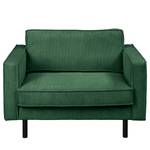 Fauteuil XL FORT DODGE Velours côtelé Poppy: Vert sapin