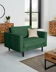 Fauteuil XL FORT DODGE Velours côtelé Poppy: Vert sapin