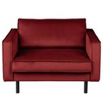 Fauteuil XL FORT DODGE Velours Ravi: Bordeaux